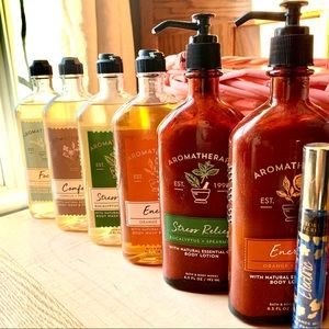 NWT BBW Aromatherapy FULL SIZE Bodywash & Lotion!